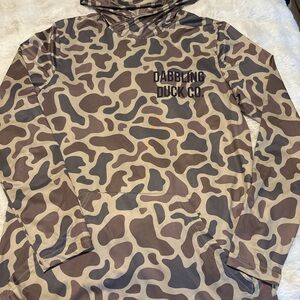 Dabbling Duck Co Camo Hoodie Small Hunting Fishing Lightweight Pullover